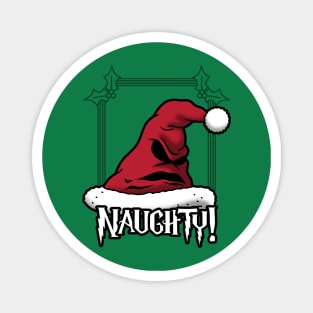 Christmas Fantasy Naughty Or Nice Sorter Santa Claus Hat Magnet